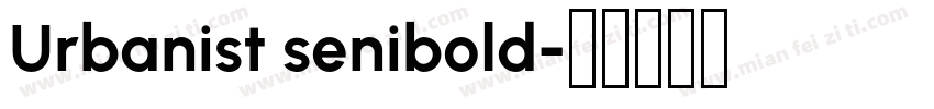 Urbanist senibold字体转换
